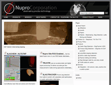 Tablet Screenshot of nuprocorp.com